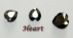 Heart Shaped Black Diamonds