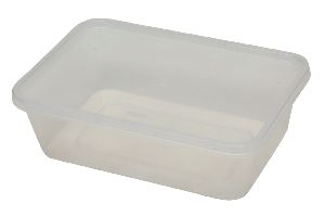 500ml container with lid transparent