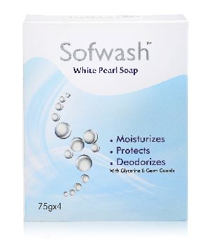 Sofwash White Pearl Soap (75g x 4)