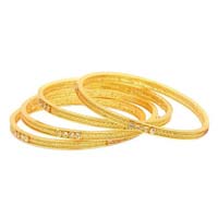 Penny Jewels Gold Plated Copper Bangle Set