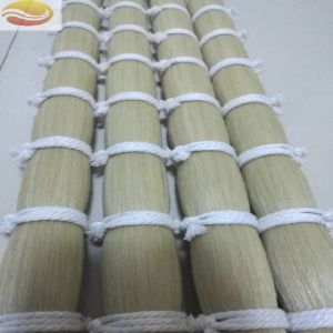 31 Inch White Raw Mongolia Horse Tail Hair