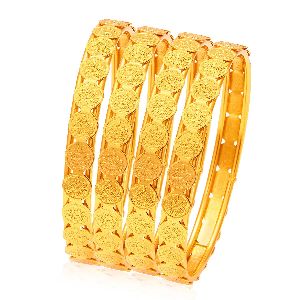 Sukkhi Glamorous Temple Jewellery Gold Plated Coin Bangle For Women