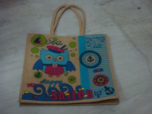 designer jute bag with customized print