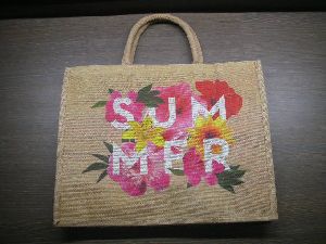 Floral Printed Jute Bags