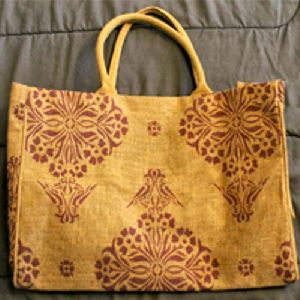 Natural Printed Jute Bag