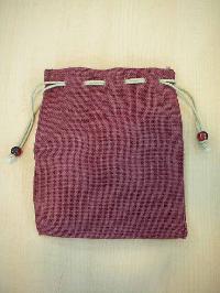 pink dyed pouch bag