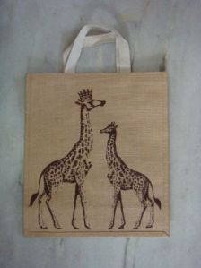 Tape Handle Jute Bag