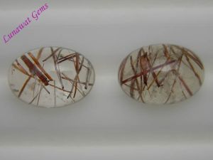 Brown Rutile Quartz Cabochones