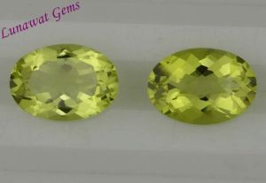 Lemon Quartz Dark Green Gold