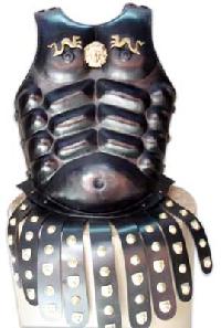 The Medievals Men Fancy Dress Brass Trimmed Roman Lorica Segmentata Armor  (POLISHED BRASS TRIMMED) 