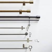 brass curtain pipes