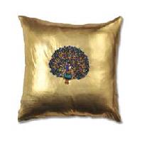Golden Peacock Cushion Covers