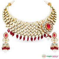 Ruby Vilandi Bridal Necklace Set