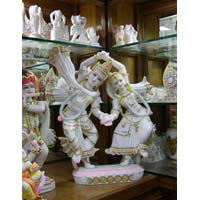MRKS-04 Marble Radha Krishna Statues