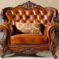 Carved Wooden Sofa