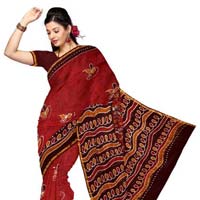 Batik Print  Saree