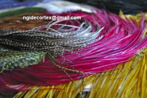Hiar Extension Grizzly Rooster Feathers