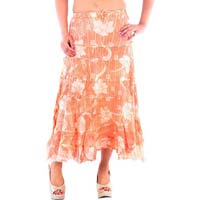 E096 Orange Ladies Skirt