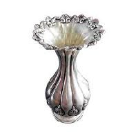 Silver Flower Pot