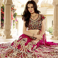 Dark Pink Lehenga Choli