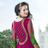 Net Churidar Kameez