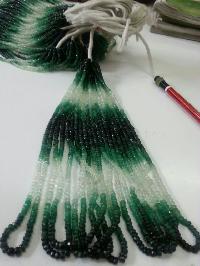 Shaded Emerald Beads