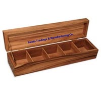 4 Compartment Wooden Box
