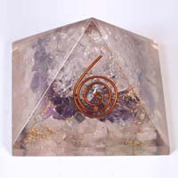 Crystal-amethst-rose Chakra Orgone Pyramid