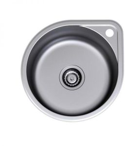 ROUND BOWL OVERMOUNT WITH TAP LANDING