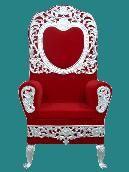 Wood Wedding Chairs, Color : White, Red for Events, Parties