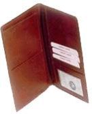 Brown Tan Leather Passport Holder