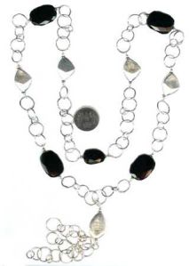 Black Onyx Beaded Necklace