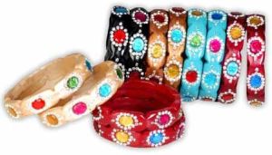 Glass Multicolor Designer Lac Bangle