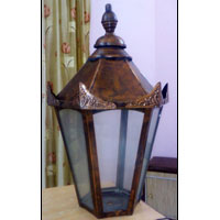 Hexagonal Copper Lamp