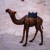 Leather Camel Statue