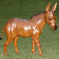 Leather Donkey Statue