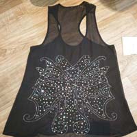 Embroidered Sleeveless Tops