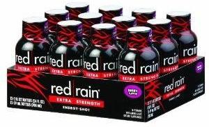 Red Rain Energy Shot, Extra Strength, Berry Flavor, 2-ounce Bottles (pack Of 12)