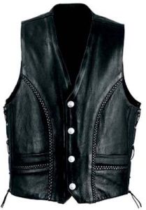 Stunning Leather Vest Item Code : Bs-2512