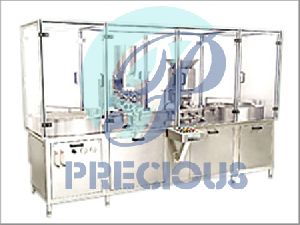 DRY POWDER FILLING STOPPERING MACHINE