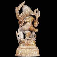 Nataraja Ganesh Sculpture Dancing on Rat
