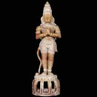 Red Marble Lord Hanuman Statues
