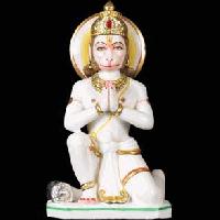 White Marble Lord Hanuman Statues