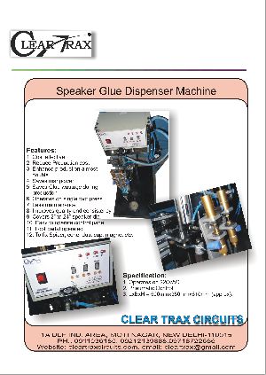 Speaker Glue dispenser machine