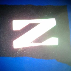 Reflective Iron On Label Heat Transfer Logo Sticker