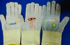 Working Gloves Fabric Tag Less Size Label Heat Transfer Sticker