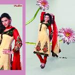 Indian Designer Yellow Unstitched Salwar Suit