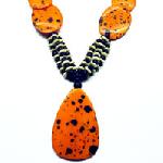 Indian Orange Trendy Bone Jewellery