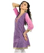 Purple Ladies designer Kurti/ Salwar Tops