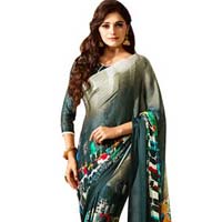 Miraculous Multi Color Satin Silk Designer Saree